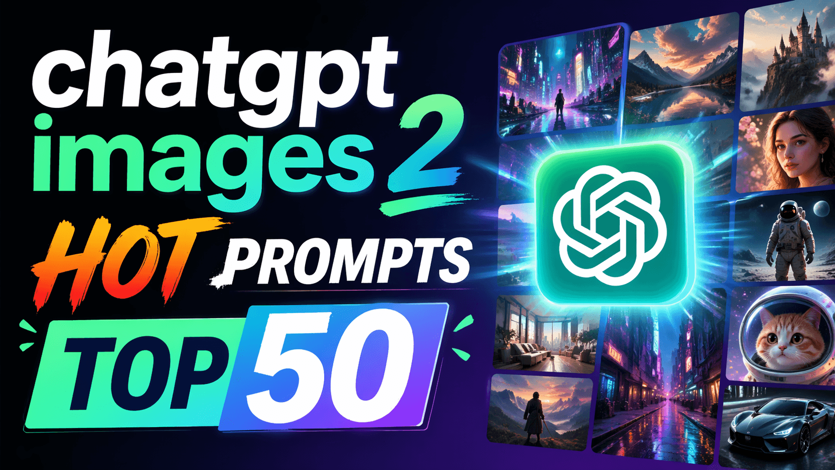 精选 Top 50+ ChatGPT Images 2.0 热门提示词：一键复刻爆款